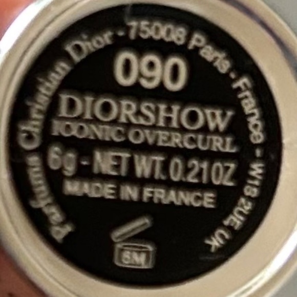 NEW DIORSHOW ICONIC OVERCURL MASCARA BLACK 090 CHRISTIAN DIOR LENGTHENING - Picture 5 of 5